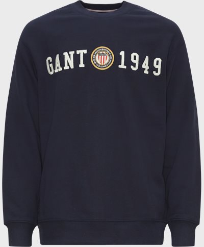 Gant Sweatshirts CREST C-NECK 2006068 Blå